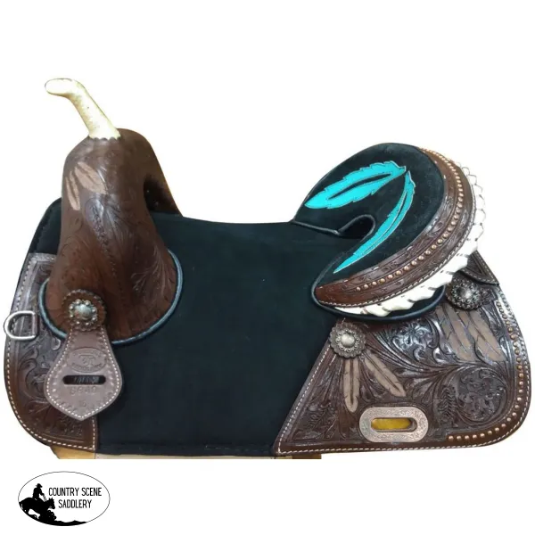 16" Double T Leather Entry level Treeless Saddle.