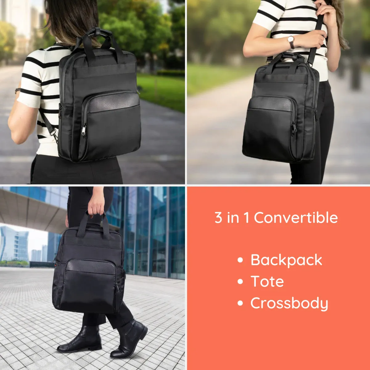 3 in 1 Convertible Backpack - Trinity