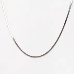 3.0mm Sterling Silver Herringbone Chain