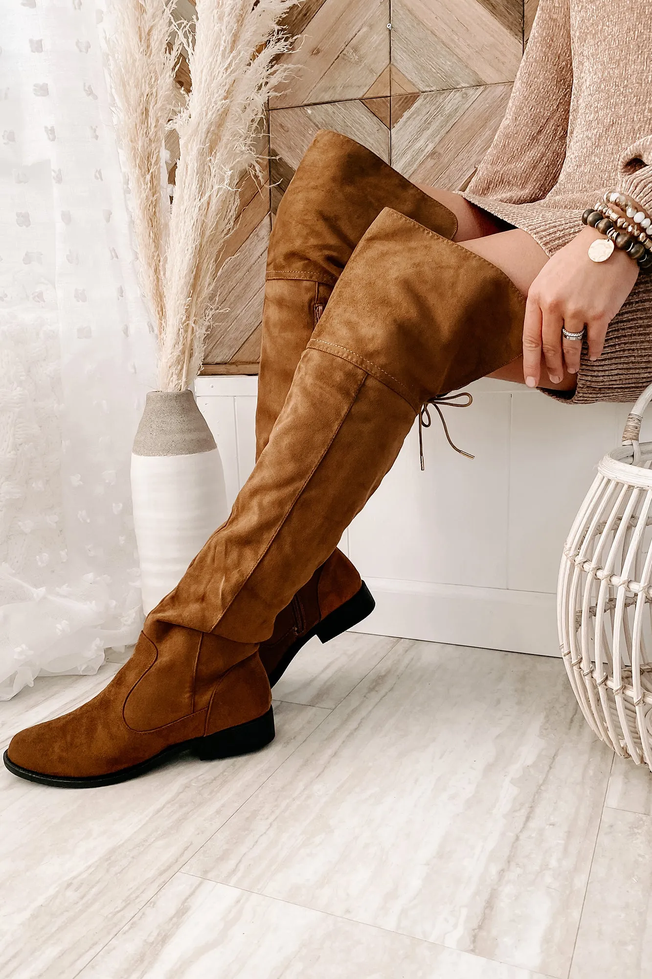 Alluring Ways Over The Knee Boots (Coffee)