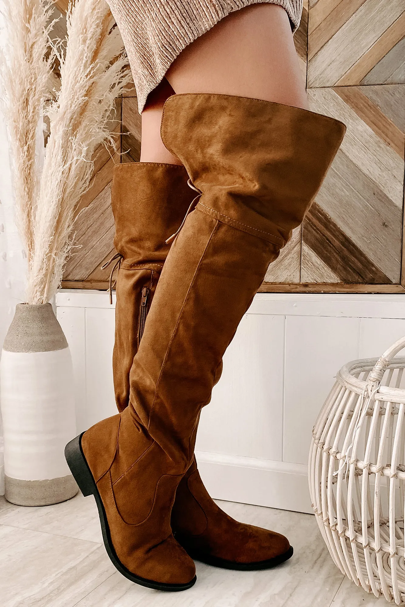 Alluring Ways Over The Knee Boots (Coffee)