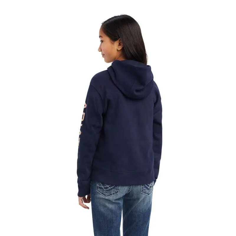 Ariat Girl's REAL Navy Hoodie 10041655