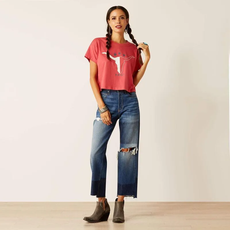 Ariat Women's Garnet Rose Lone Star Tee 10051299