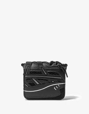 Balenciaga Black Sneakerhead Card Wallet with Strap