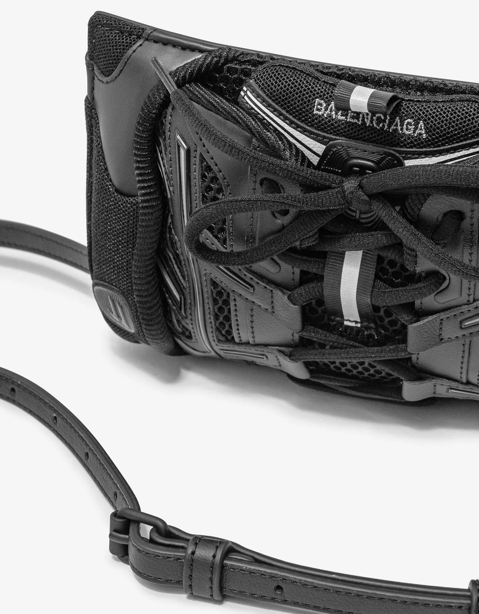 Balenciaga Black Sneakerhead Phone Holder with Strap