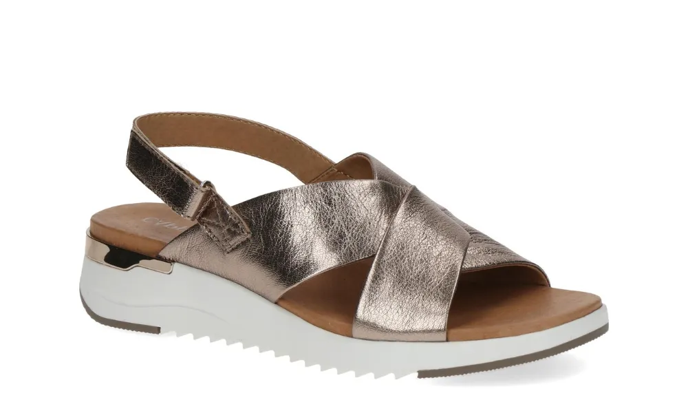 Caprice - Kandy Slingback Sandals Taupe Metallic