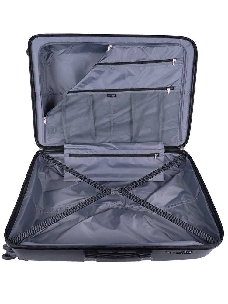 Cellini Cruze Large 4 Wheel Trolley Case |  Black