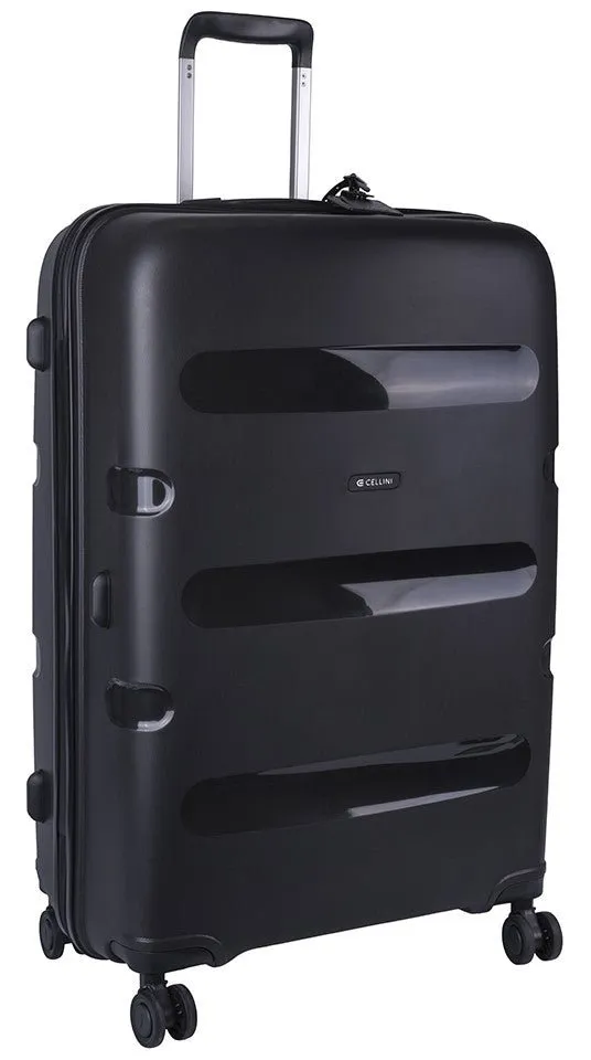 Cellini Cruze Large 4 Wheel Trolley Case |  Black