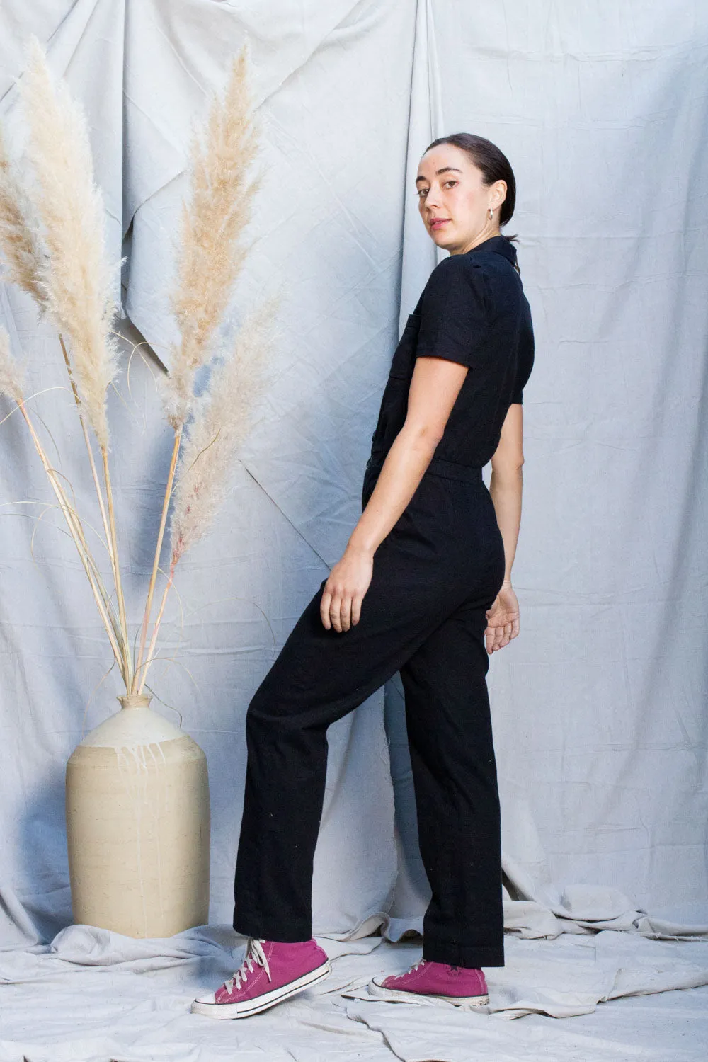 Coal Twill Worker Jumpsuit