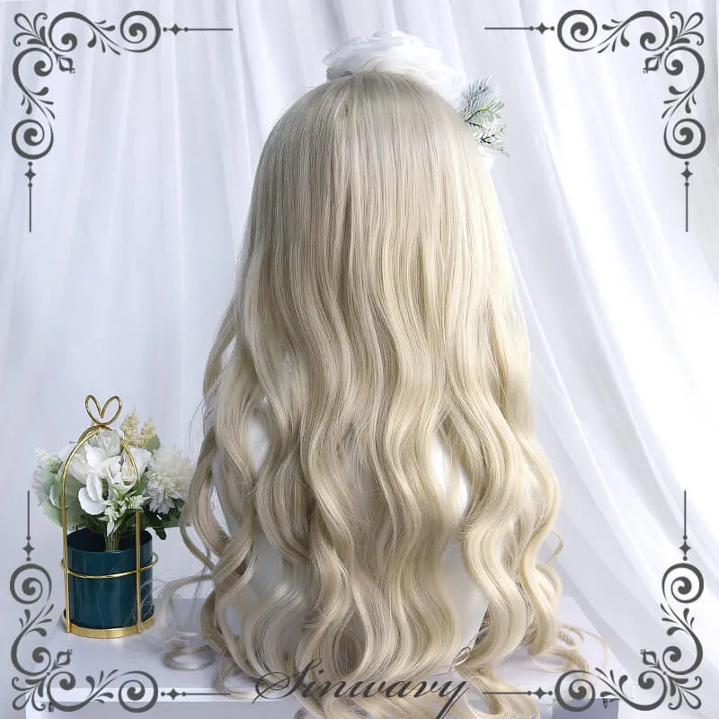 Doll beige/light golden brown Lolita long curly wig BY5001