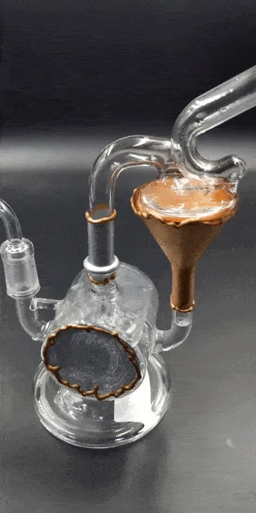 Faux Metal Barrel Recycler Rig - 8.5 / 14mm