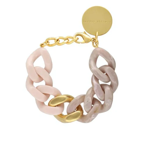 Flat Chain Bicolour Bracelet | Rose & Marble