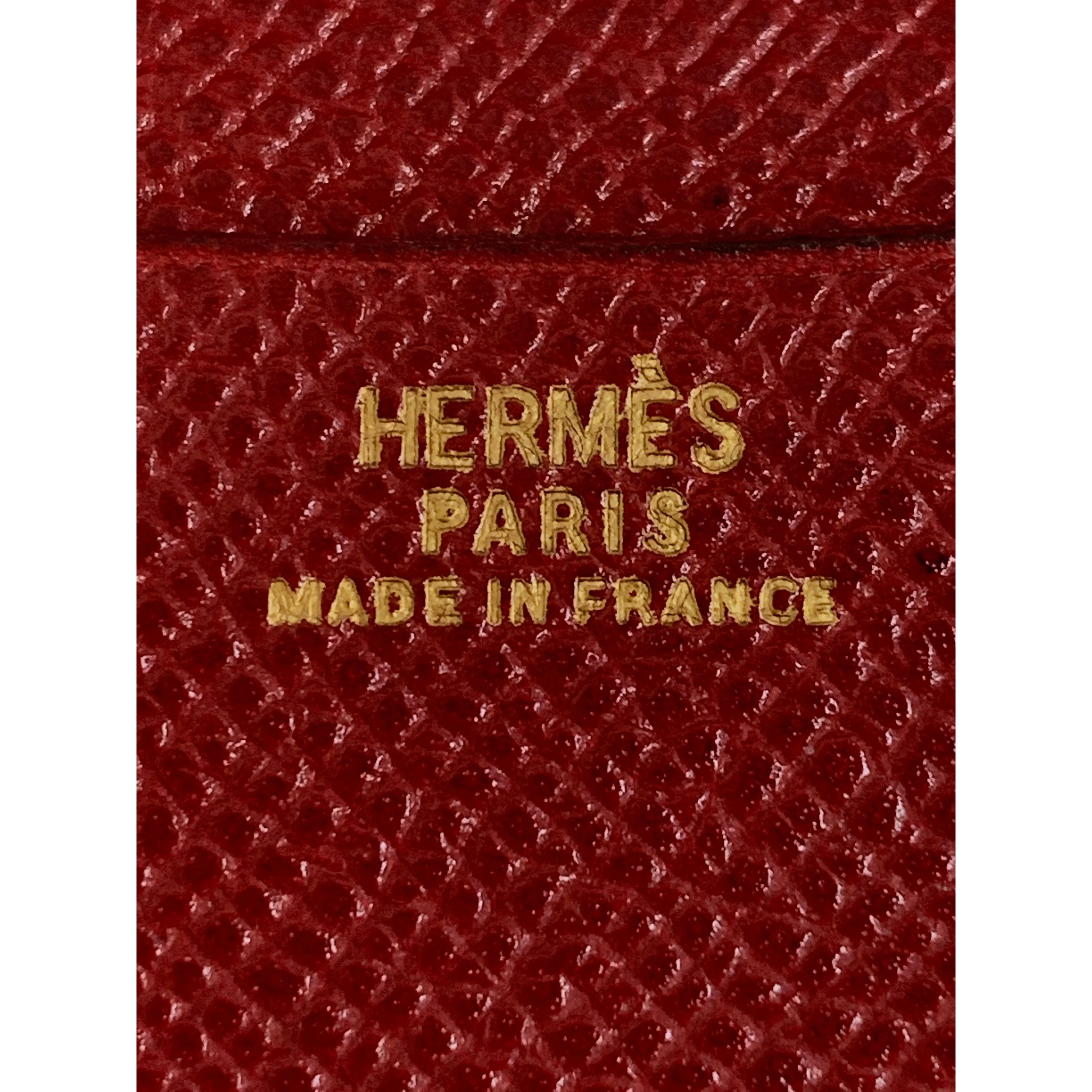 #HERMES/Organizer Cover/NVY/Leather/Plain