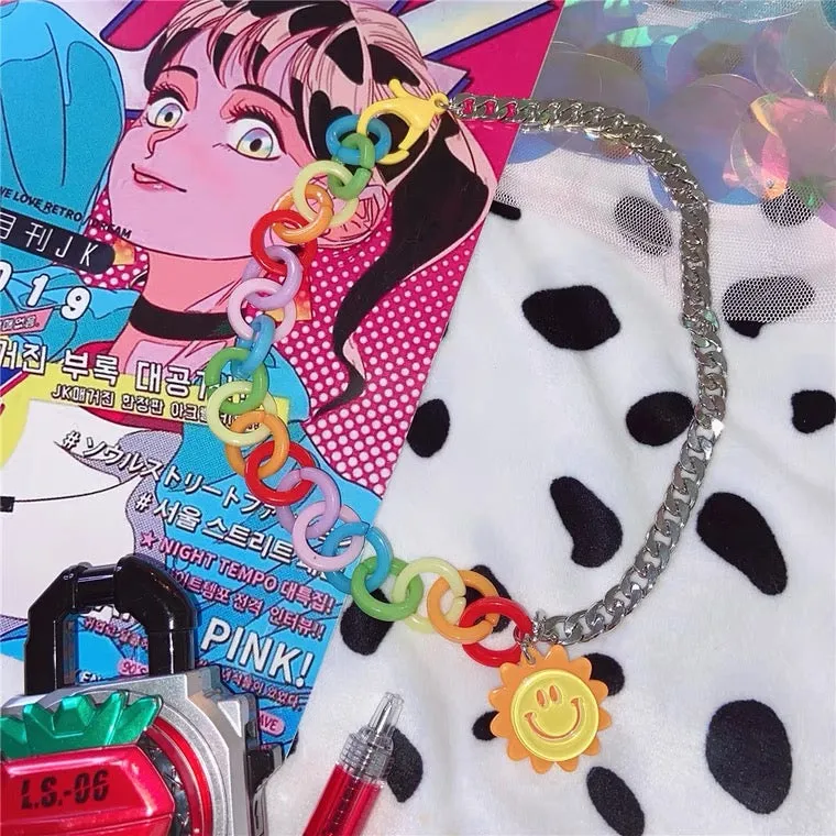 INS FASHION Y2K “SUN” COLORFUL NECKLACE BY60043