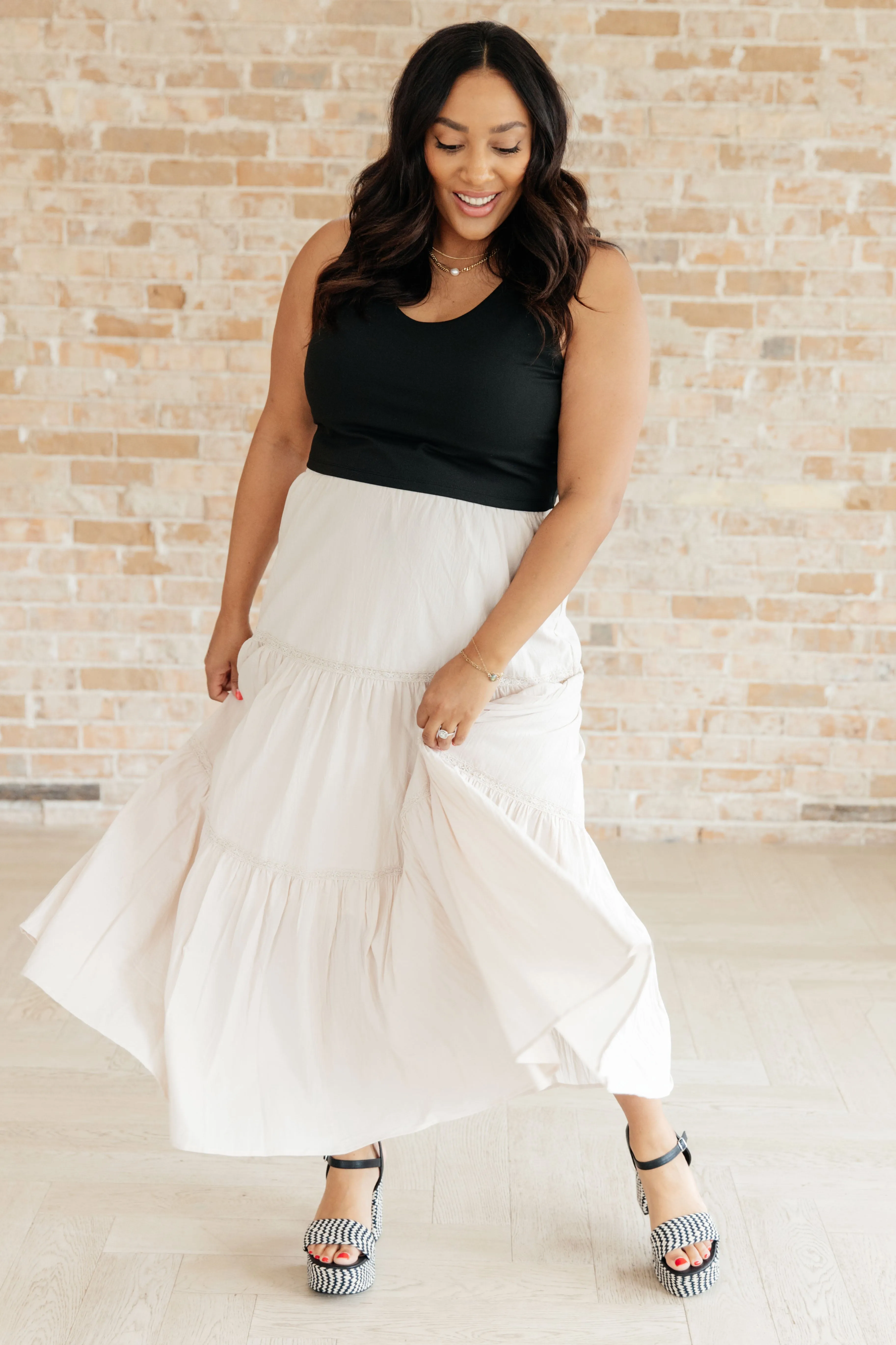 Let It Begin Tiered Maxi Skirt