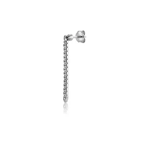 Long Pave Eternity Hanging Bar Stud