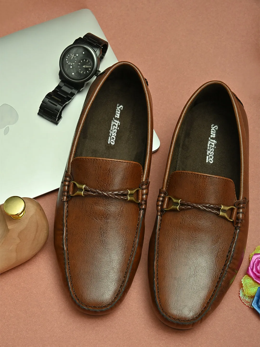 Loop Brown Driving Loafers