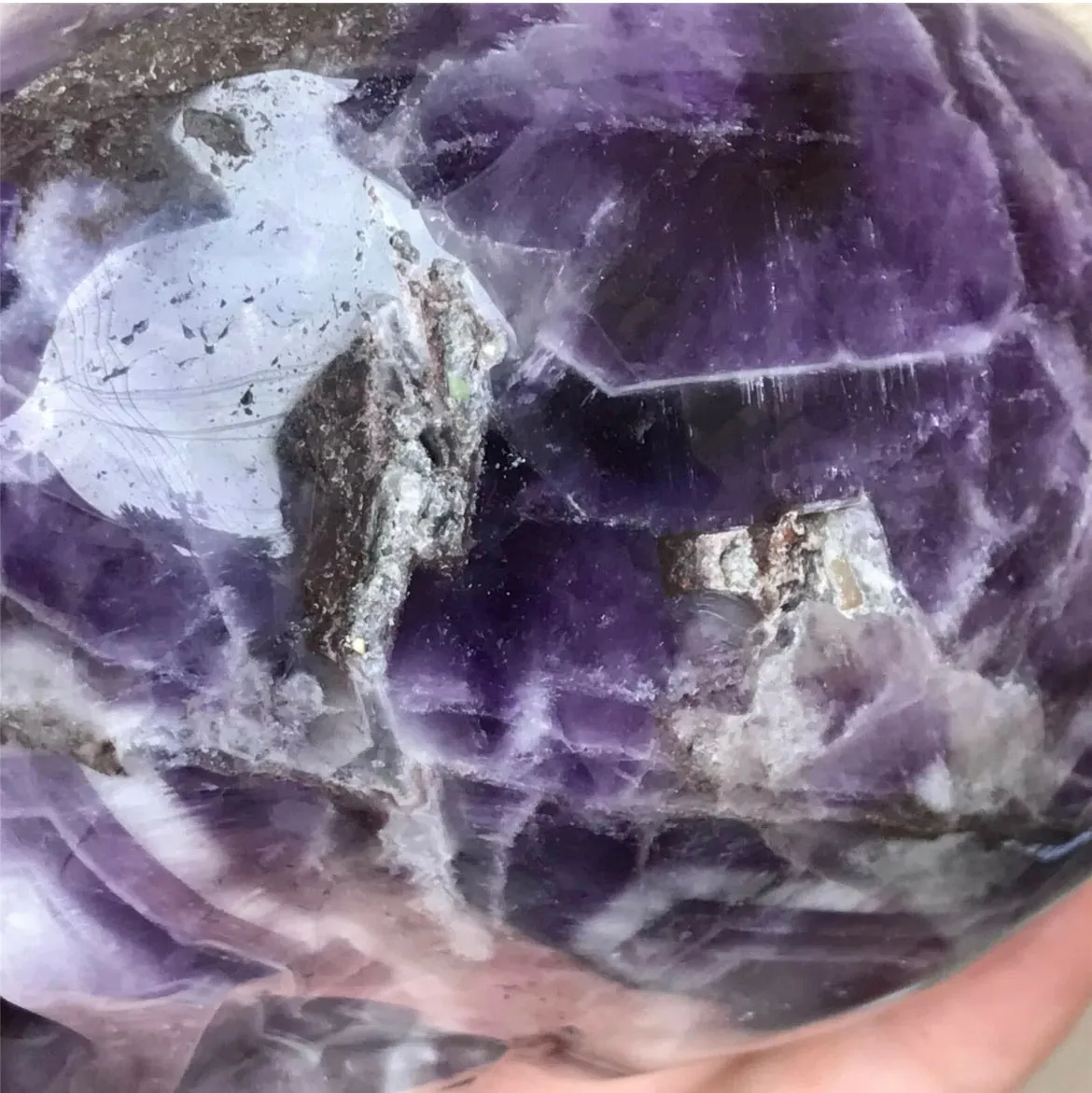 Natural Amethyst gemstone carved Skull