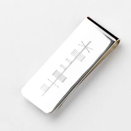 Ogham Money Clip