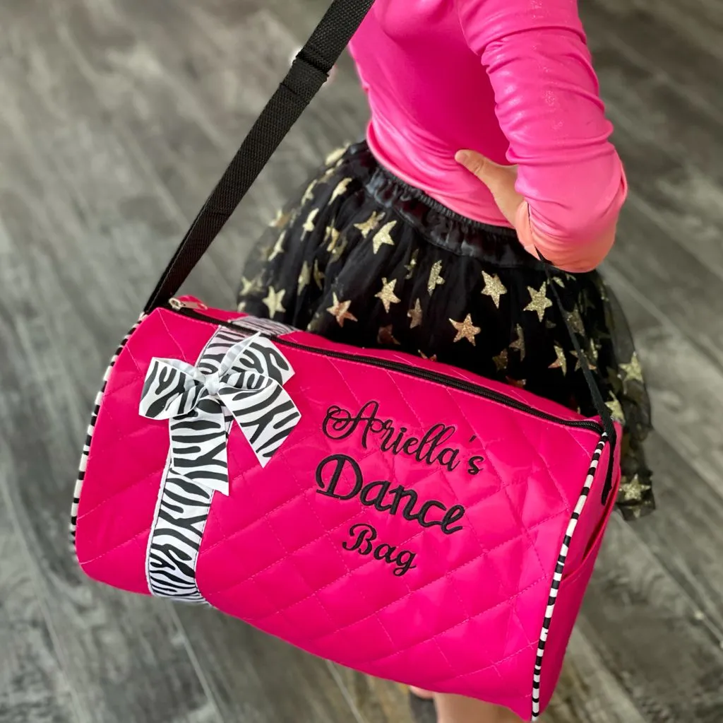 Personalized Embroidered Dance Duffel Bag