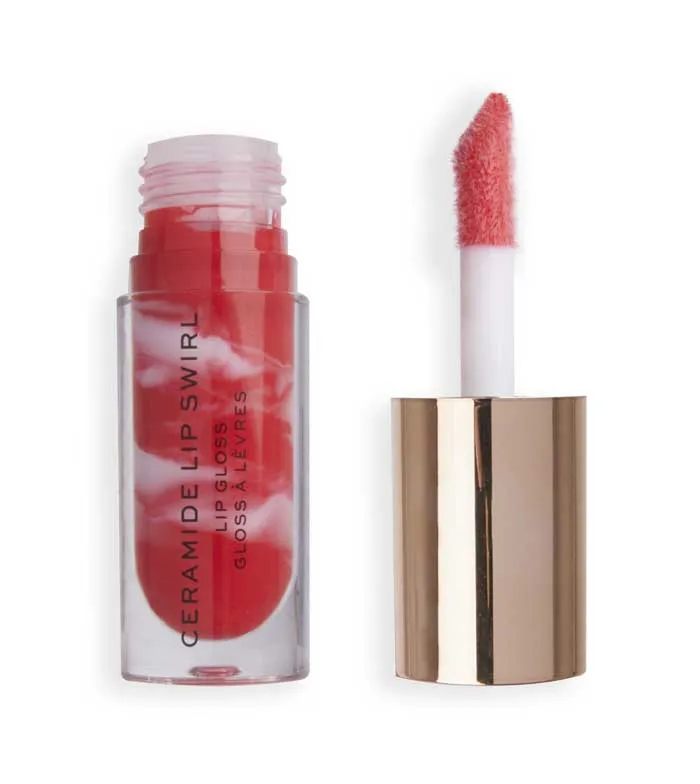 Revolution - Brillo de labios Ceramide Lip Swirl - Bitten red