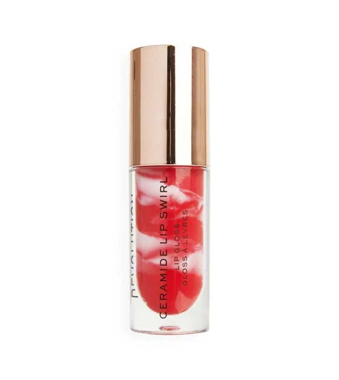 Revolution - Brillo de labios Ceramide Lip Swirl - Bitten red