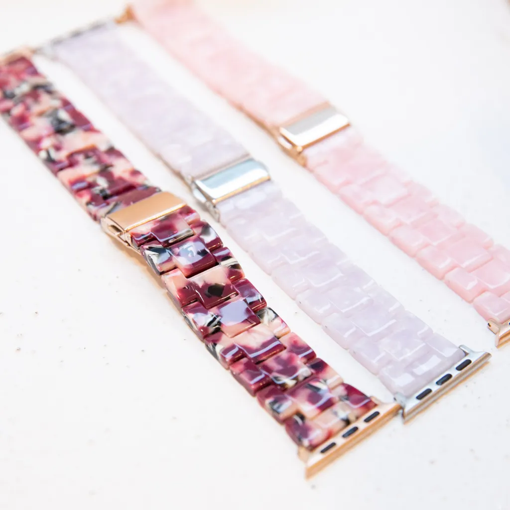 Rosetta Resin Watch Strap - White - 38/40mm