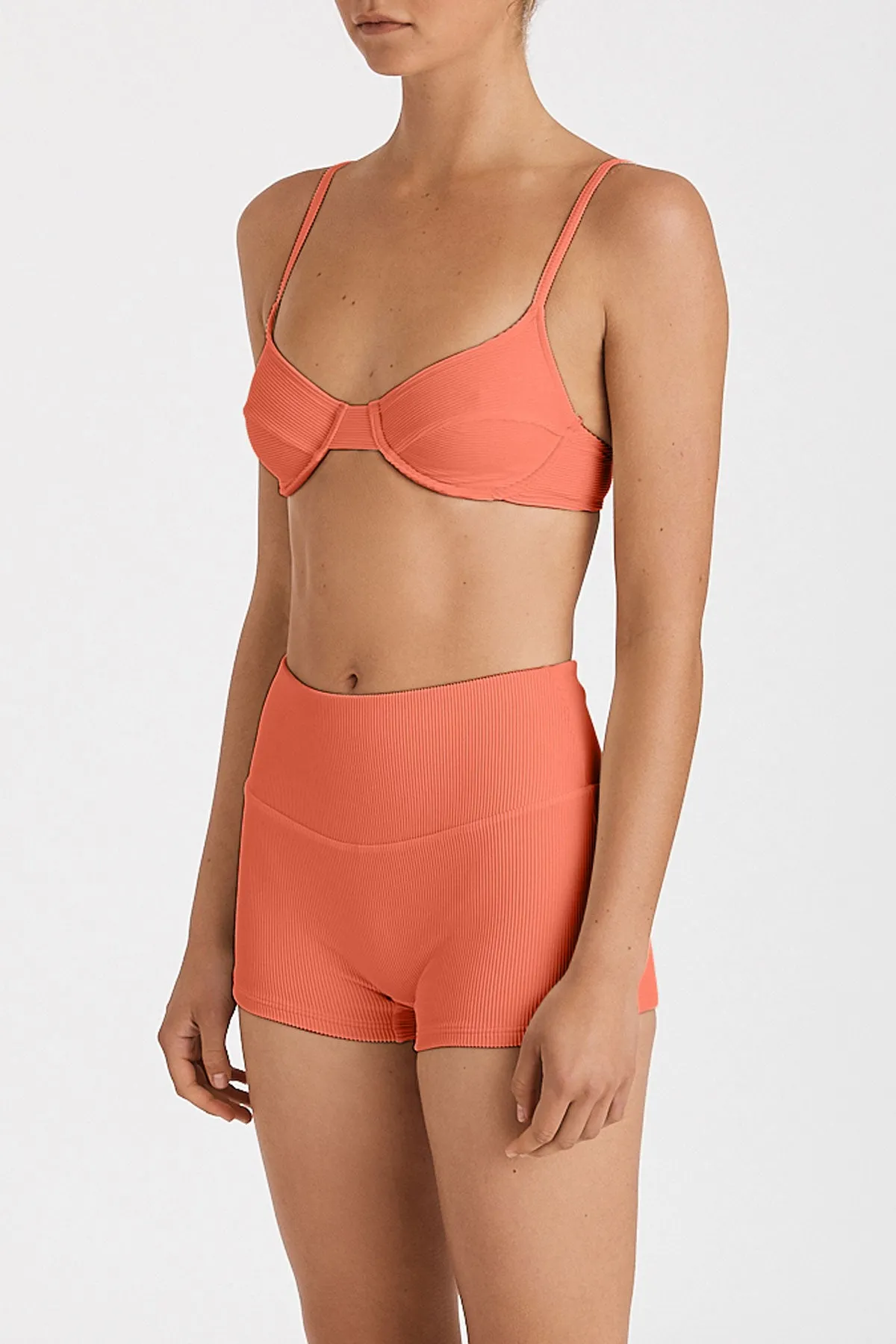 Signature Balconette Bra Cup Top - Papaya