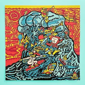 Surfin Blotter Art Print