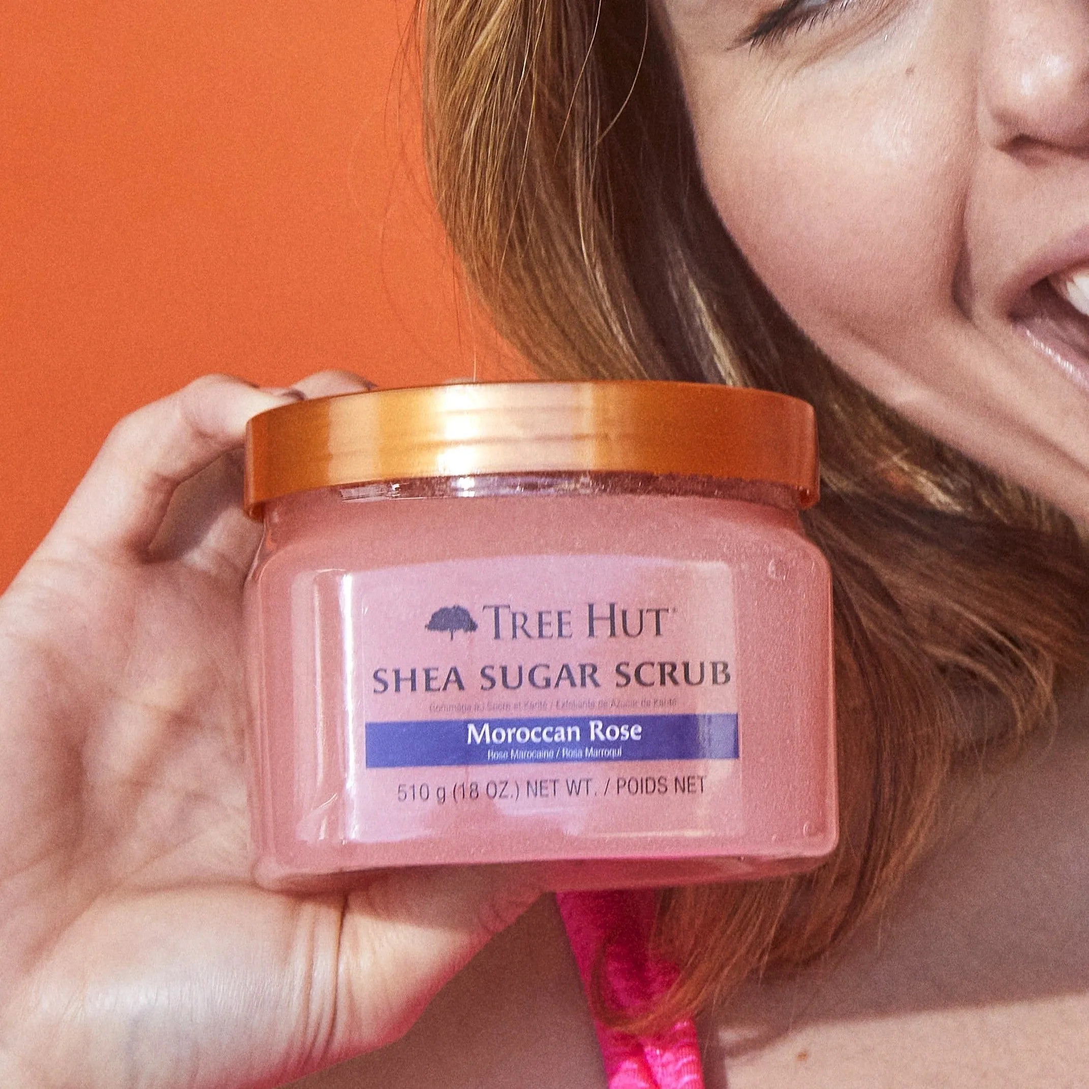 TREEHUT Moroccan Rose Exfoliante de Azúcar con Karité