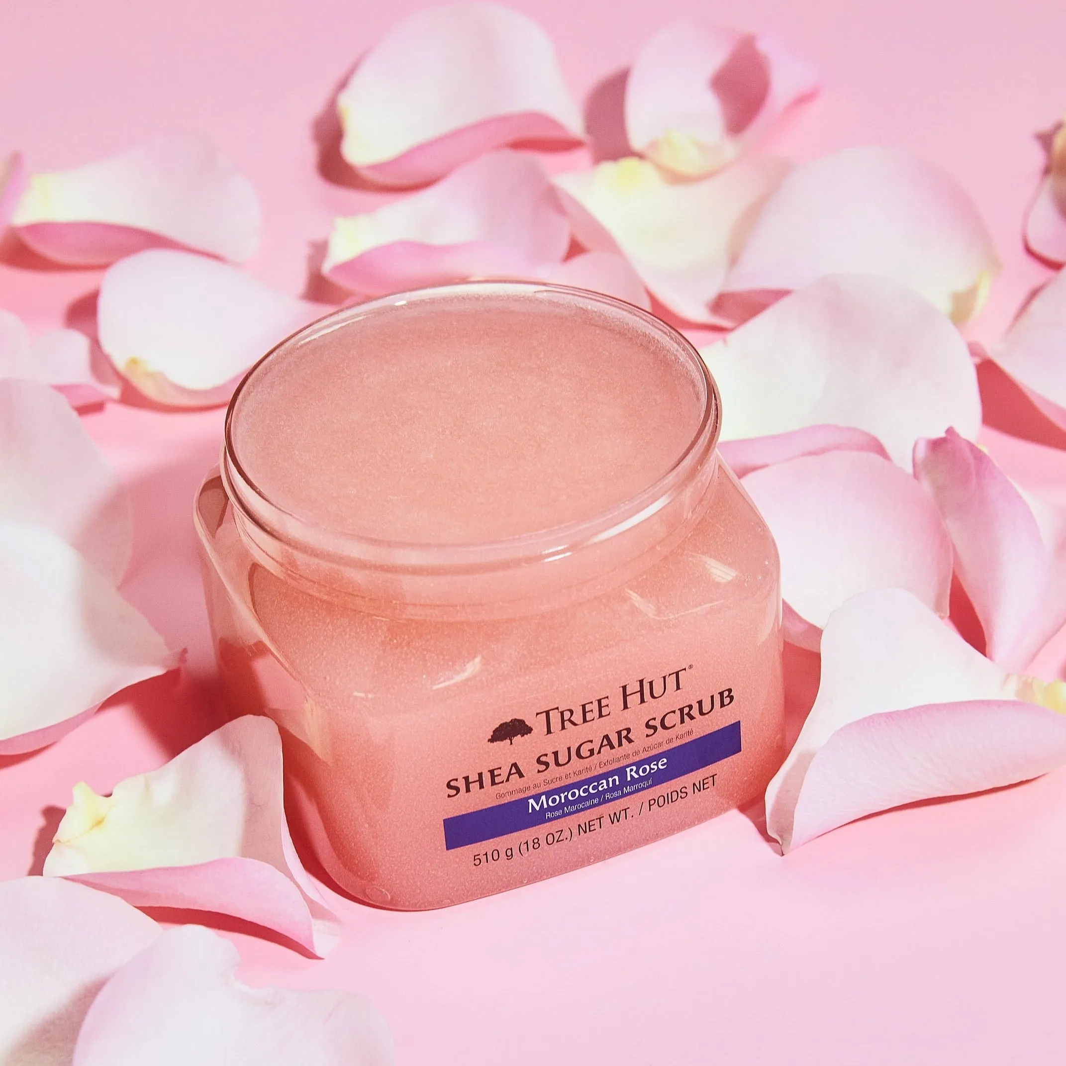 TREEHUT Moroccan Rose Exfoliante de Azúcar con Karité