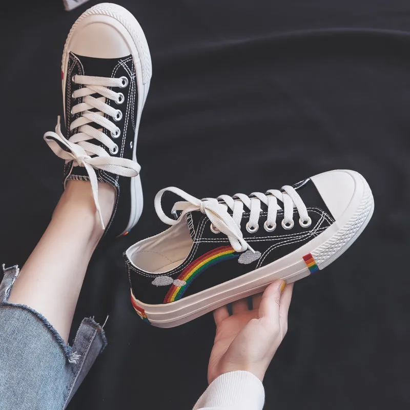 ULZZANG RAINBOW CANVAS SHOES BY81015