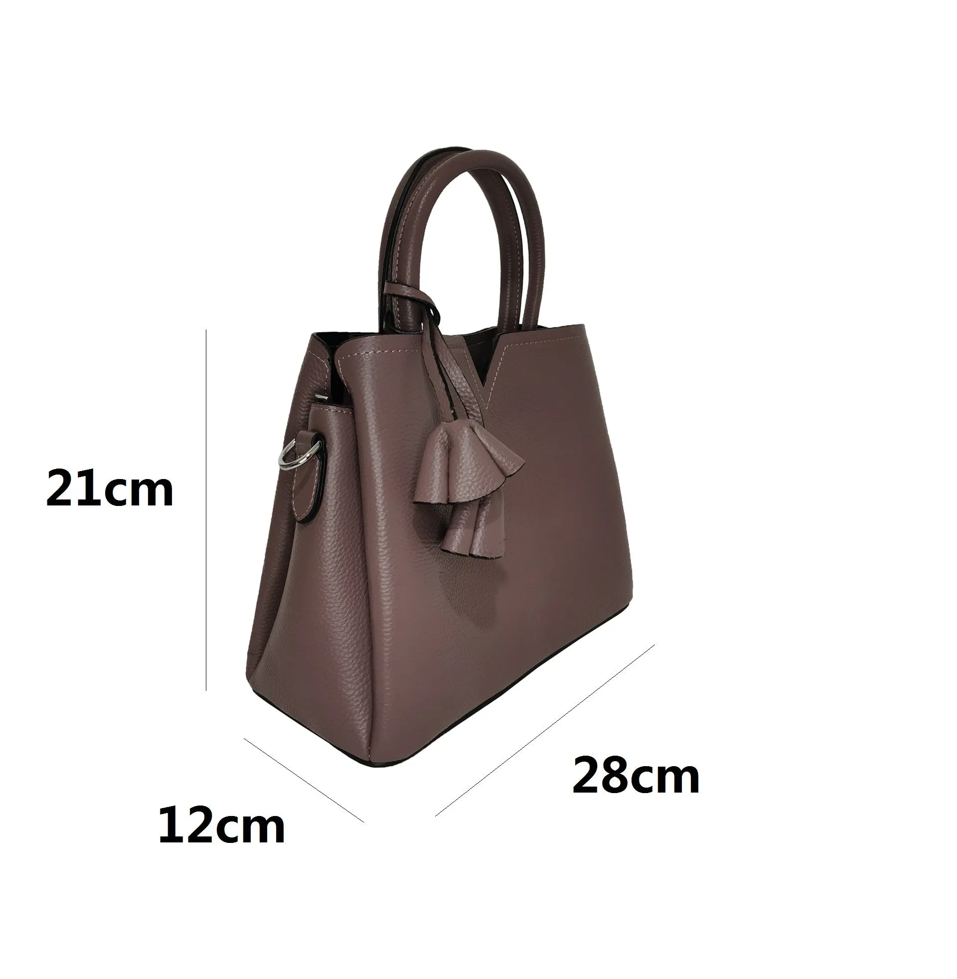 Women's genuine cowhide leather handbag Kriz design